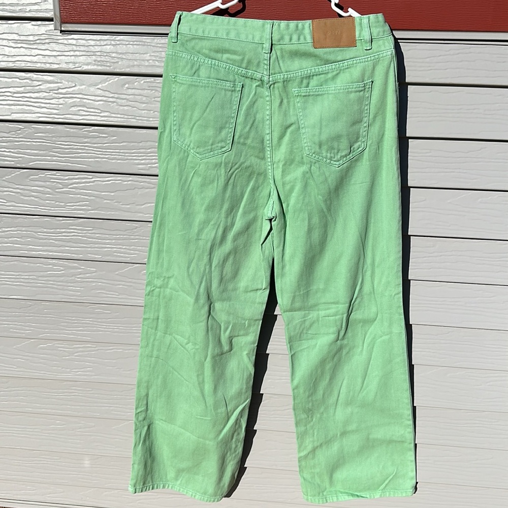 SHEIN W31 Green Flare Jeans. - Picture 2 of 6